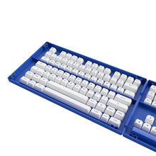 Load image into Gallery viewer,  AKKO Blue on White Double Shot PBT Keycaps