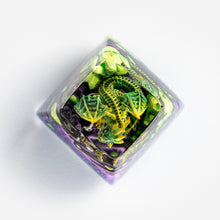 Load image into Gallery viewer, Dwarf Factory Gnarly Drakon Artisan Keycaps - Leafty SA R1