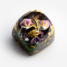 Load image into Gallery viewer, Dwarf Factory Gnarly Drakon Artisan Keycaps - Spyro DOM