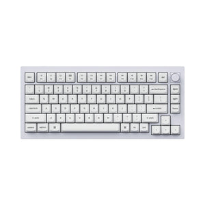 Keychron Q1 V2 Hotswappable 75% Custom Mechanical Keyboard - Shell White