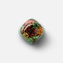 Load image into Gallery viewer, Dwarf Factory Terrarium Artisan Keycaps - Raindrop Carnival DOM