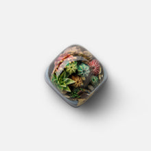 Load image into Gallery viewer, Dwarf Factory Terrarium Artisan Keycaps - Spiny Oasis DOM